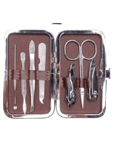 Çantalı 7 Parça Manikür Pedikür Seti Tırnak Makası Cımbız Törpü