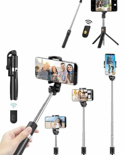 Cep Telefonu Tripod Standı Manyetik Selfie Sopa Bluetooth Uzaktan Kumandalı