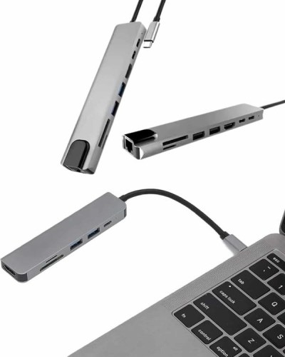 Çevirici Dönüştürücü Adaptör Macbook 3 In 1 Type-C To Hdmı USB 3.0