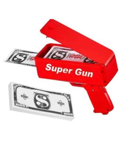 Çocuklara Özel Eğlenceli Para Saçma Makinası Parti Oyuncağı Kırmızı