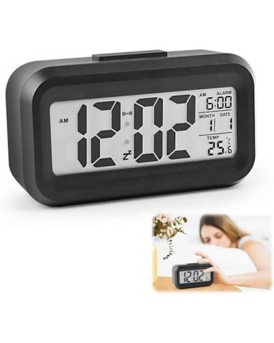 Dijital Işıklı Alarmlı Çalışma Masası Ekran Pilli Çalar Saat