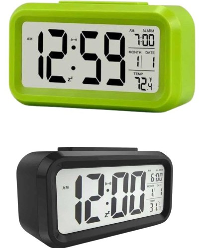 Dijital Masa Saati Termometre Takvim Led Ekran Pilli Ev Ofis Masası