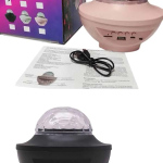 Dönen Işıklı Disko Topu Projektör Müzik Çalarlı Disco Speaker