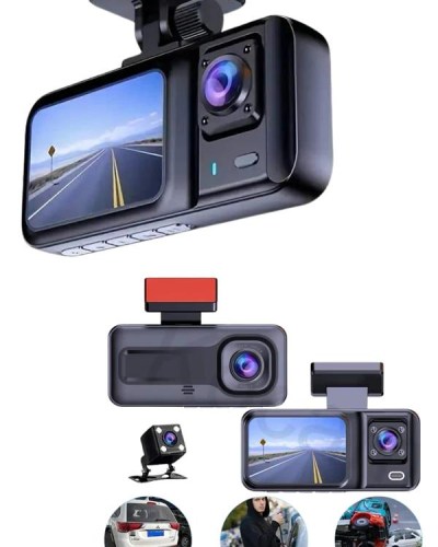 Ekranlı Sürüş Kaydedici DVR Ön ve Arka Kameralı Full HD Çözünürlüklü