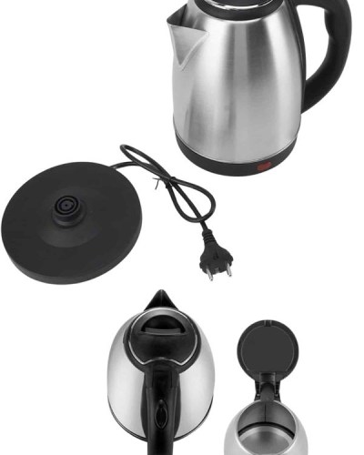 Elektrikli Paslanmaz Çelik Su Isıtcı Çelik Kettle 1.8 Lt. Uzun Ömürlü