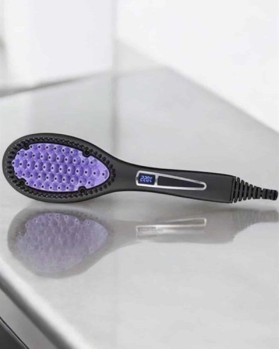 Fön Tarak Elektrikli Sıkı Dişli Taşınabilir Saç Düzleştirici