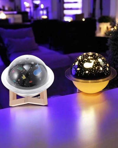 Hava Nemlendirici Masa ve Gece Lambası USB Projeksiyon Aromaterapi