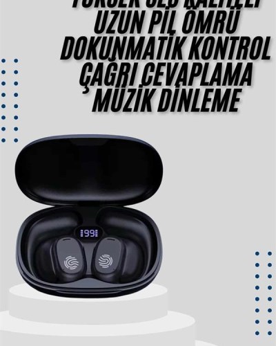 Kablosuz Küpeli Kulaklık Aktif Gürültü Önleyici Dokunmatik Kontrol