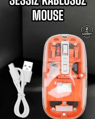 Kablosuz Mouse Fare 5.0 Bluetooth Bağlantılı USB Girişli