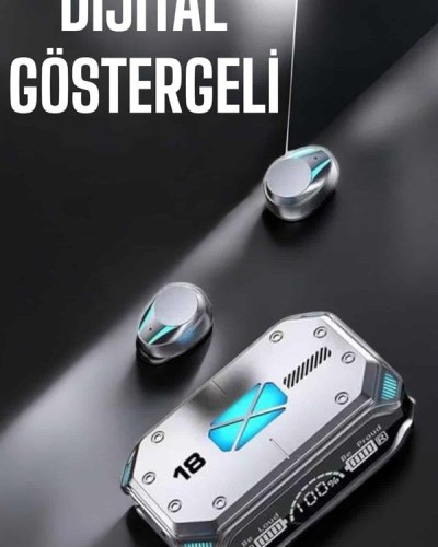 Kablosuz Powerbankli Oyuncu Kulaklığı Gürültü Önleyici