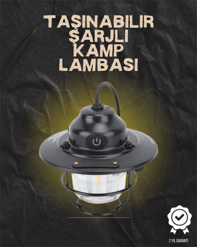 Kamp ve Bahçe İçin Retro LED Fener – Sıcak Işık, Uzun Ömürlü Batarya