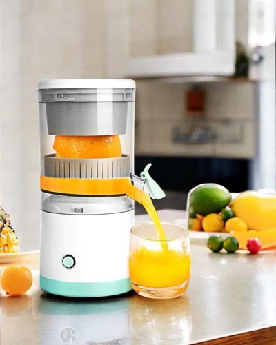 Katı Meyve Sıkacağı Taşınabilir USB Şarjlı Pratik Paslanmaz Çelik Bıçaklı