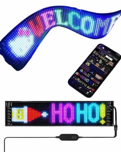 Kumandalı App Kontrollü LED Ekran 16X192 pixel Led Matrix Araç Camı Yazısı