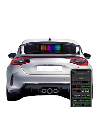 LED MATRİX 16X96 pixel neon ışıklı tüm araçlara uyumlu