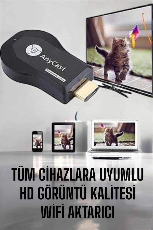 M9 Plus Kablosuz Görüntü+Ses Aktarıcı HDMI TV