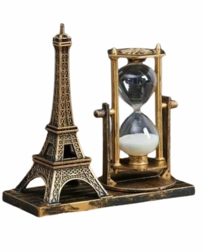Masa Biblosu Dekoratif Süs Kum Saati Eyfel Kulesi Hediyelik Kum Saati