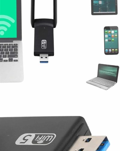 Mbps Wifi Alıcı Kablosuz Wifi Adaptörü Çift Band Çift Antenli