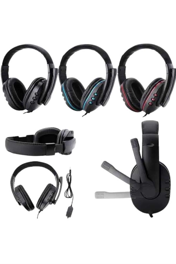 Mikrofonlu Gamer Kulaklık Oyuncu Kulaklığı Yüksek Ses Kaliteli Stereo Yumuşak Yastıklar