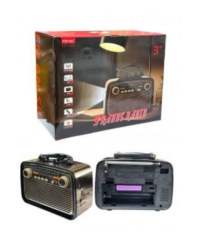 Müzik Kutusu Bluetooth Bağlantılı El Fenerli Nostaljik Tasarım Radyo