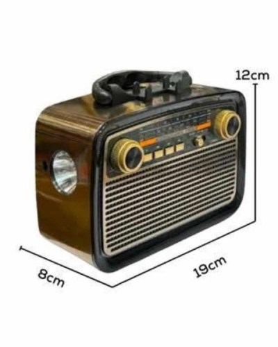 Nostaljik Radyo Bluetooth Bağlantılı Müzik Kutusu Ahşap