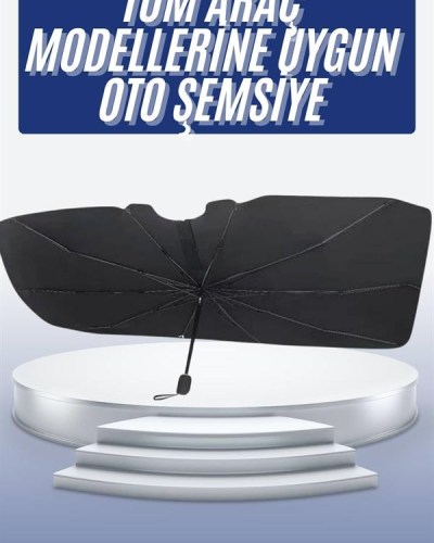 Oto Ön Cam Güneşliği Otomatik Katlanabilir Gölgelik Oto Cam Şemsiye
