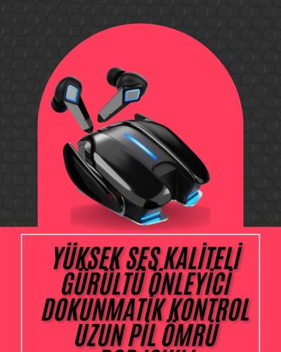 Oyuncu Kulaklığı Gamer Kulaklık ANC Özelliği RGB Işıklı K68 Bluetooth Kulaklık