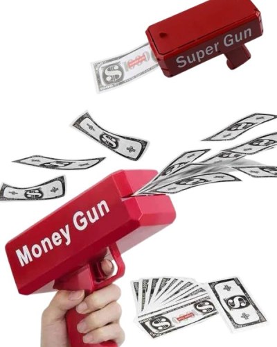 Para Dolar Atma Makinası Super Money Gun Para Saçma Fırlatma Tabancası