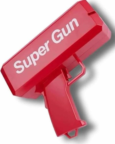 Para Dolar Saçma Para Atma Tabancası Otomatik Kırmızı Oyuncak