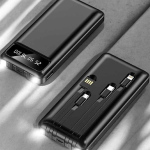 Powerbank 20.000 Mah Dijital Göstergeli LCD Ekran Uzun Pil Ömrü