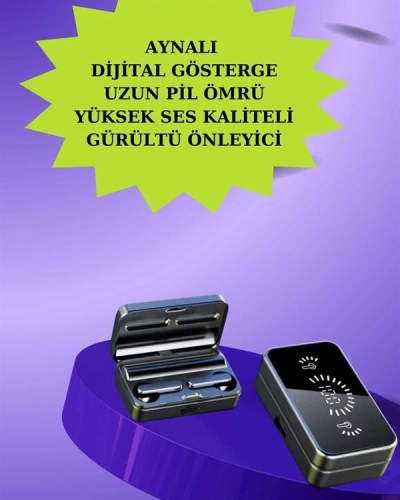 Powerbank Bluetooth Kulaklık Ve Yeni Model Akıllı Saat Seti ANC Özelliği Dokunamatik