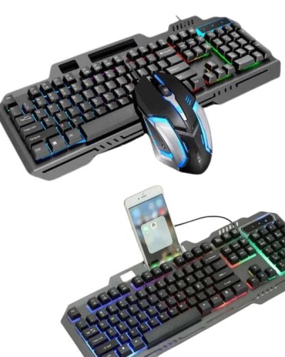 RGB Işıklı Gaming Oyuncu Klavye Q Klavye Mouse Hediyeli