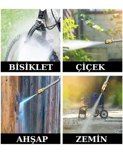 Şarjlı Oto Yıkama, Bahçe Sulama Tabancası Makinesi Yüksek Basınçlı