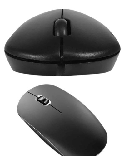 Siyah Kablosuz Mouse Wireless Mouse Minimal Tasarım