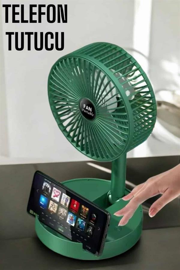 Soğutucu Vantilatör Telefon Standlı Mini Fan