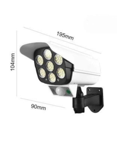 Solar Lamba Kamera Görünümlü Duvar Lambası Dönebilen Bahçe Aydınlatması