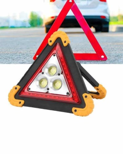 Solar Şarjlı Çok Fonksiyonlu Reflektör Işıklı Ikaz Lambası Acil Durum Reflektörü Acil Durum Uyarı Lambası