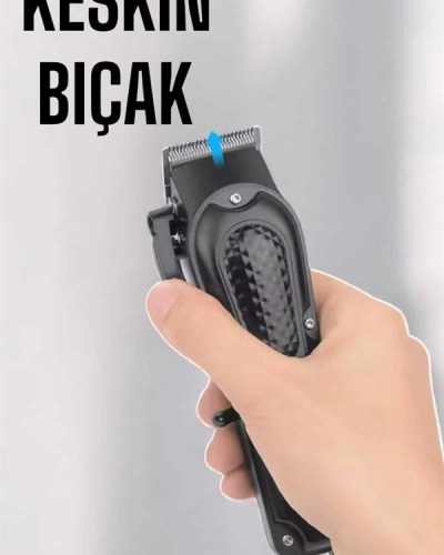 Suya Dayanıklı Tıraş Makinesi Keskin Bıçaklı Dijital Göstergeli Şarjlı