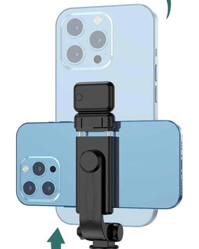 Tripod Selfie Çubuğu Bluetooth Kumandalı Kablosuz Led Işıklı