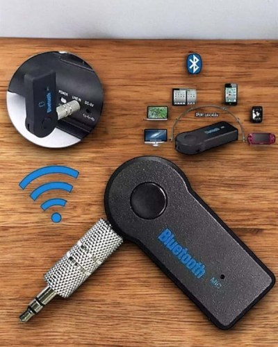 Tüm Araçlara Uyumlu Aux Car Bluetooth Kablosuz Araç Bağlantı Kiti