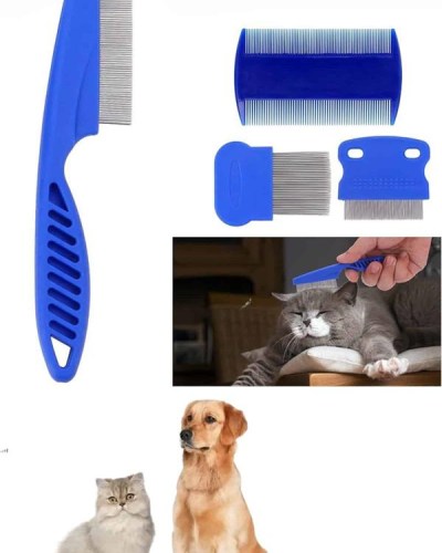 Tüy Fırçası Bit Tarağı Seti Evcil Hayvan Tüy Toplayıcı Bit Pire Önleyici Tarak