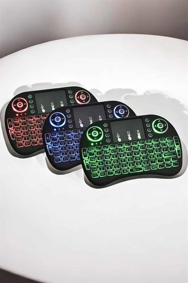 USB Bağlantılı Mini Q Klavye Işıklı Tüm Cihazlara Uyumlu