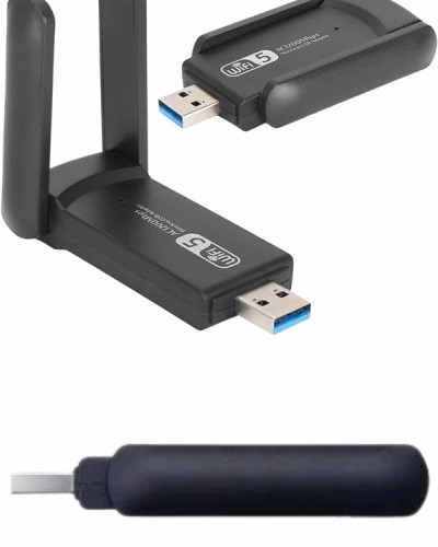 Wifi Alıcı Dual Band Usb 3.0 Adaptör Kablosuz Windows 7/8/10/11