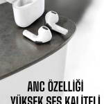 Yeni Nesil Pro Bluetooth Kulaklık Uzun Pil Ömrü Beyaz