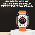 Yeni Nesil Ultra Akıllı Saat Adımsayar Uyku Takibi Nabız Sensörü