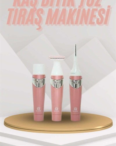 Yüz Kaş ve Tüm Vücut Epilasyon Aleti 3 Başlıklı Hassas Ciltlere Uygun Epilatör