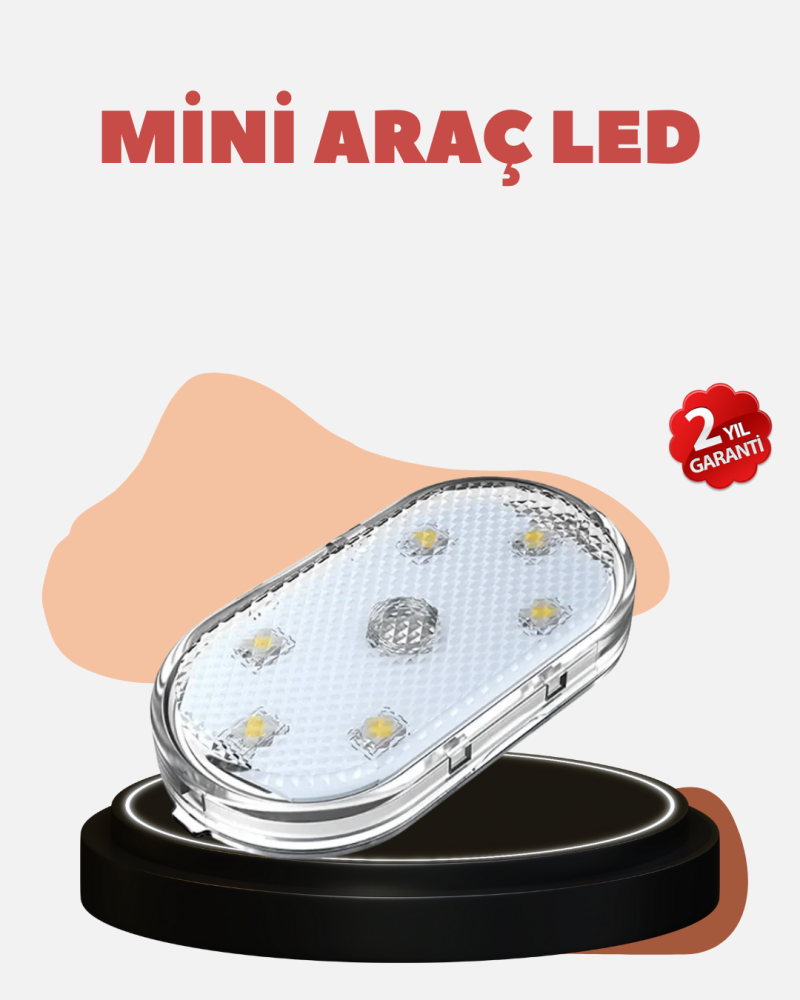 USB Şarjlı Kablosuz Manyetik Montajlı Mini LED Işık