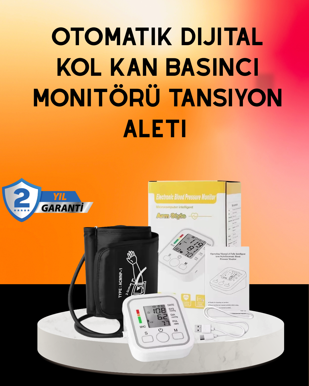 Ritmi Tespit Özellikli Dijital Tansiyon Aleti