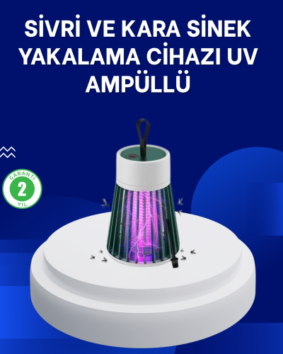 2’si 1 Arada LED Işıklı Elektrikli Böcek Öldürücü