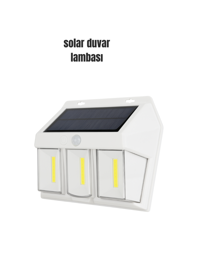 Suya Dayanıklı Solar Duvar Lambası – Akıllı Gece Sensörlü Işık
