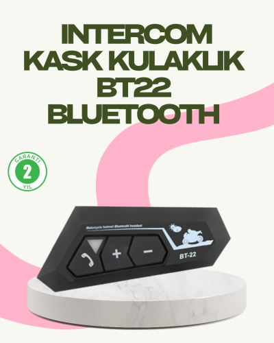 Bluetooth 5.0 EDR Kask Kulaklık Yüksek Ses Kalitesi ve Gürültü Önleme